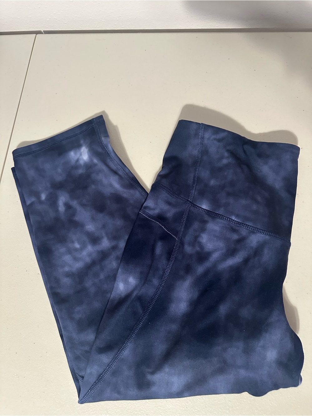 Champion Women's Navy Tie-Dye High-Rise Leggings